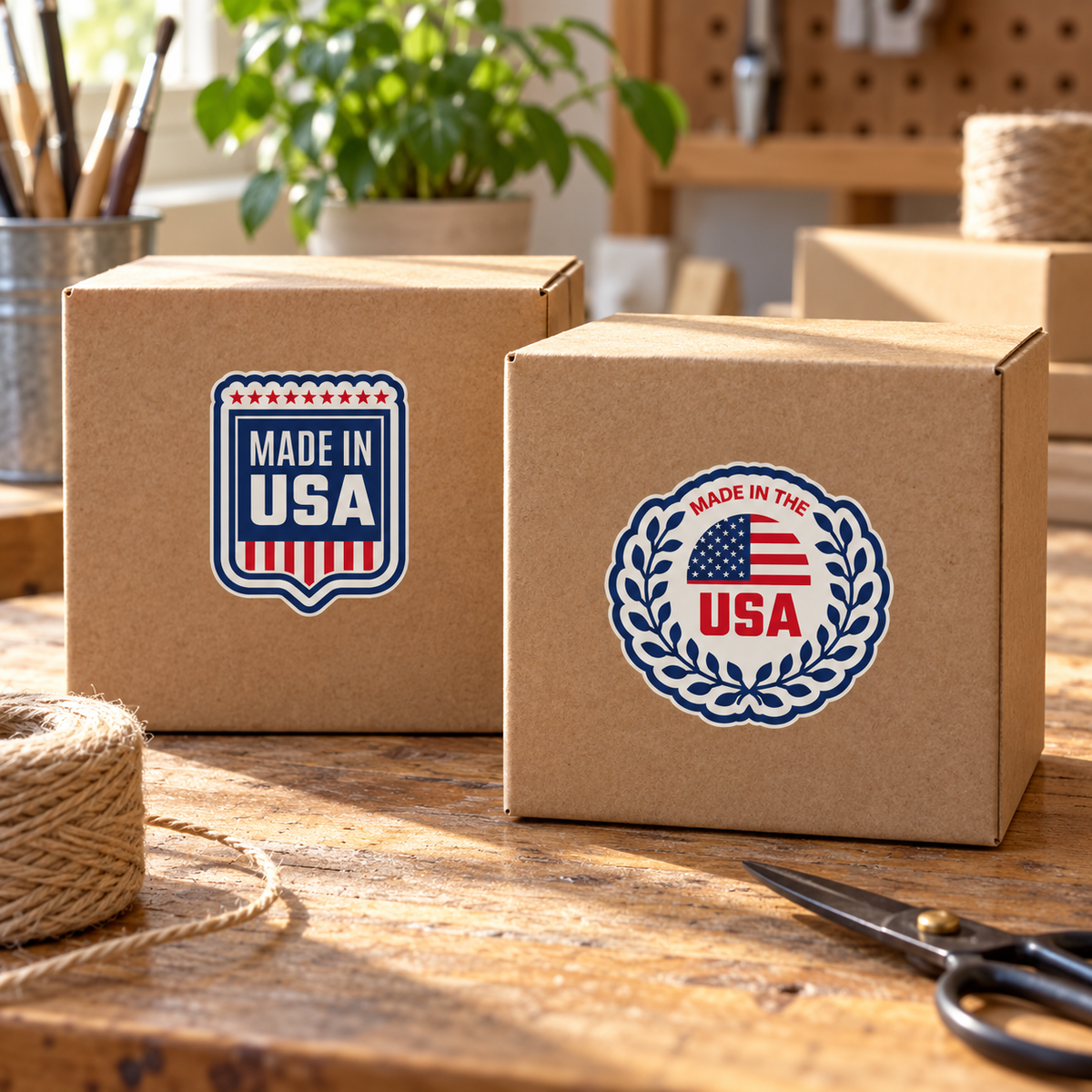 Application example — 🇺🇸 Made in USA Premium Llabel Sticker Pack — 18×8 in