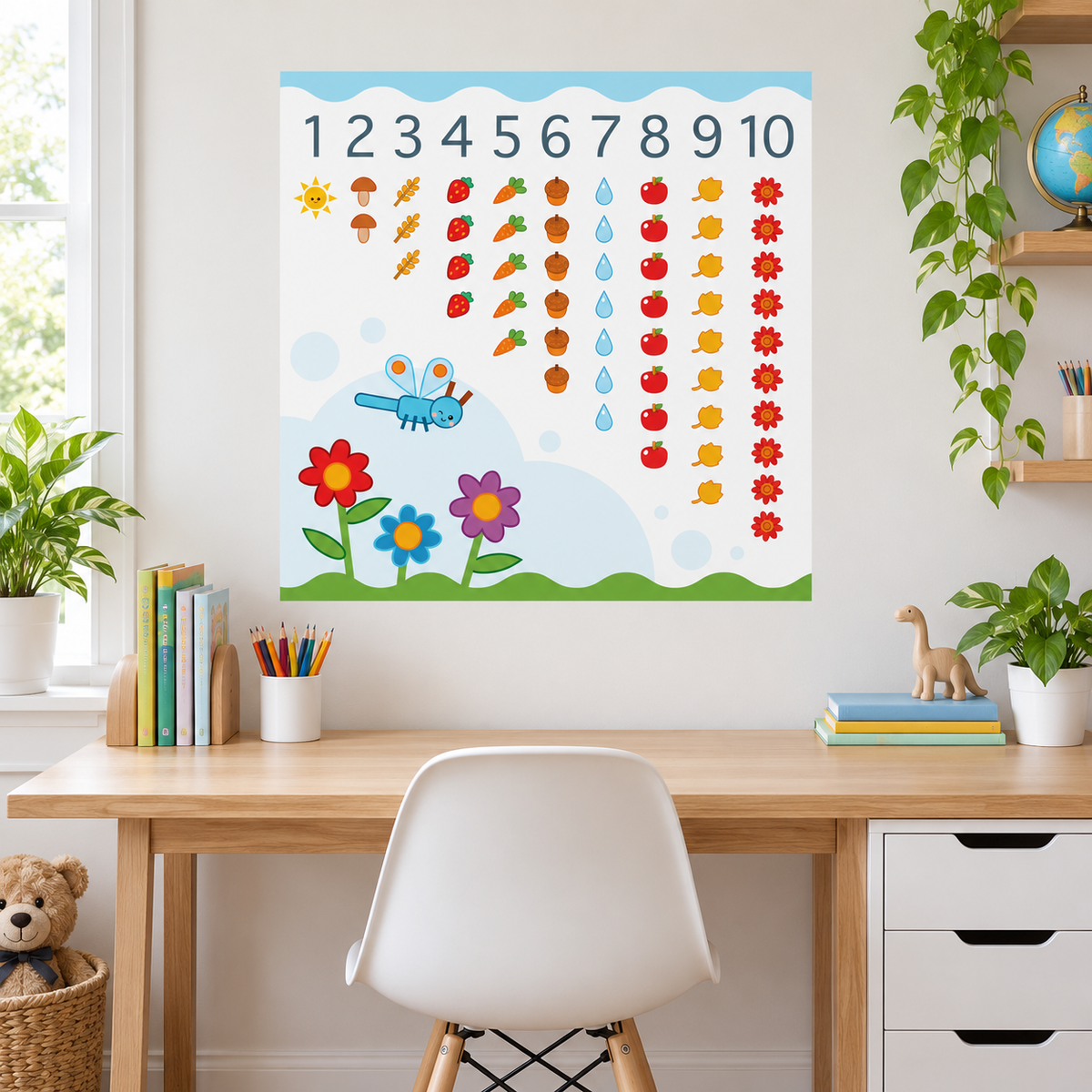 Application example — Learning to Add – Adhesive Vinyl (18x18 inches)