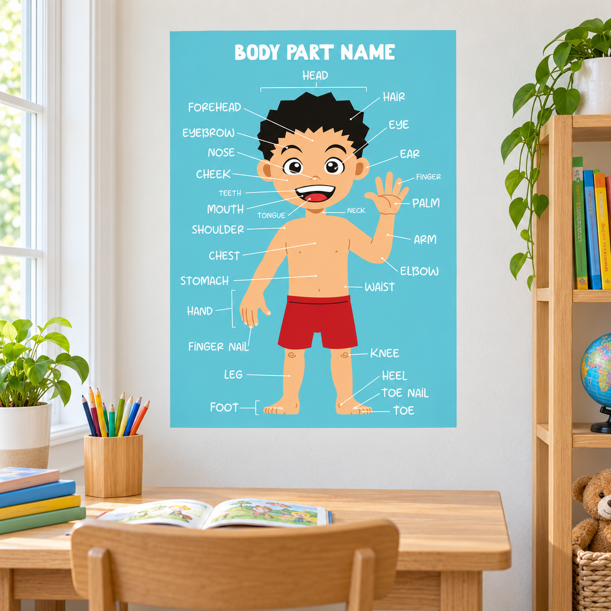 Application example — Body Parts Adhesive Vinyl – 18 x 25 inches