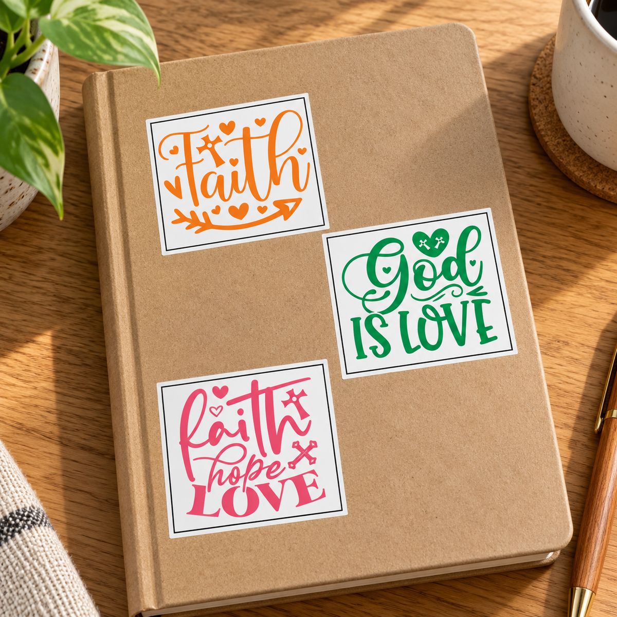 Application example — Christian vinyl sticker 18×13 inch