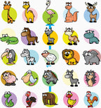 Cute Animal Sticker Pack – 25 Designs