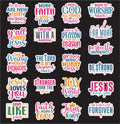 ✝️ Christian Inspirational Sticker Pack — 18×20 in Vinyl Sheet