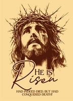 He Is Risen – Inspirational Christian Sticker (13×18 inches)