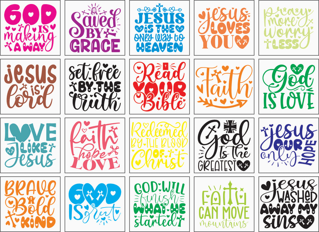 Christian vinyl sticker 18×13 inch