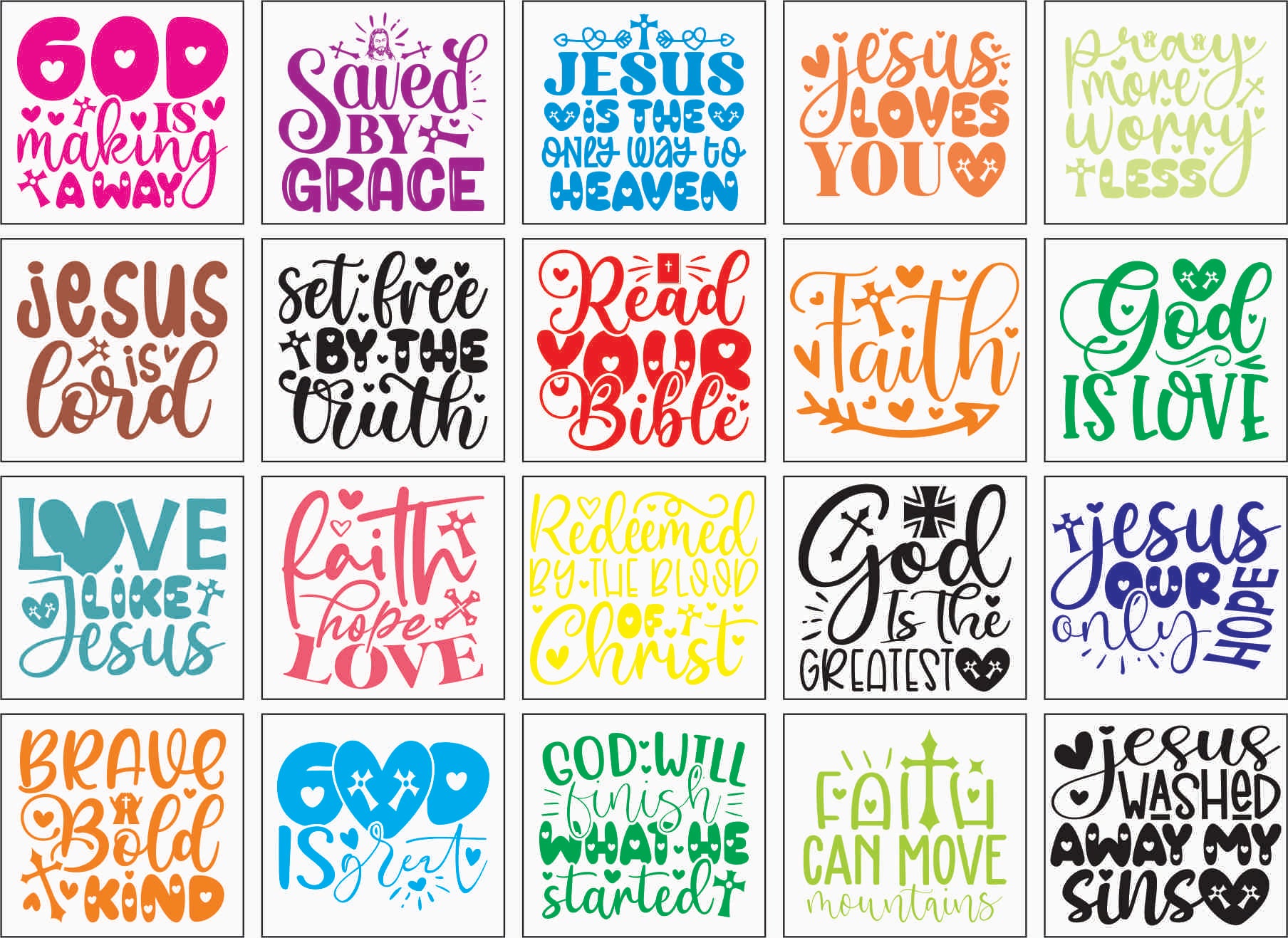 Christian vinyl sticker 18×13 inch