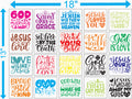 Christian vinyl sticker 18×13 inch