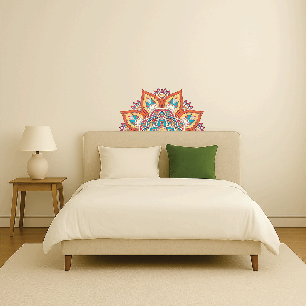 Vibrant Decorative Mandala – Premium Printed Vinyl Wall 29x16