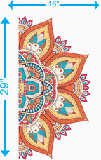 Vibrant Decorative Mandala – Premium Printed Vinyl Wall 29x16