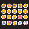 Emoji & Icons Sticker Sheet – Adhesive Vinyl (18x14 in)