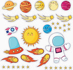 Space Adventure Sticker Pack — 18x18 in