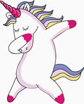 Dabbing Unicorn Sticker — 17x20 in Premium Vinyl