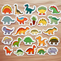 Classic Cartoon Dinosaur Sticker Pack — 18×18 in